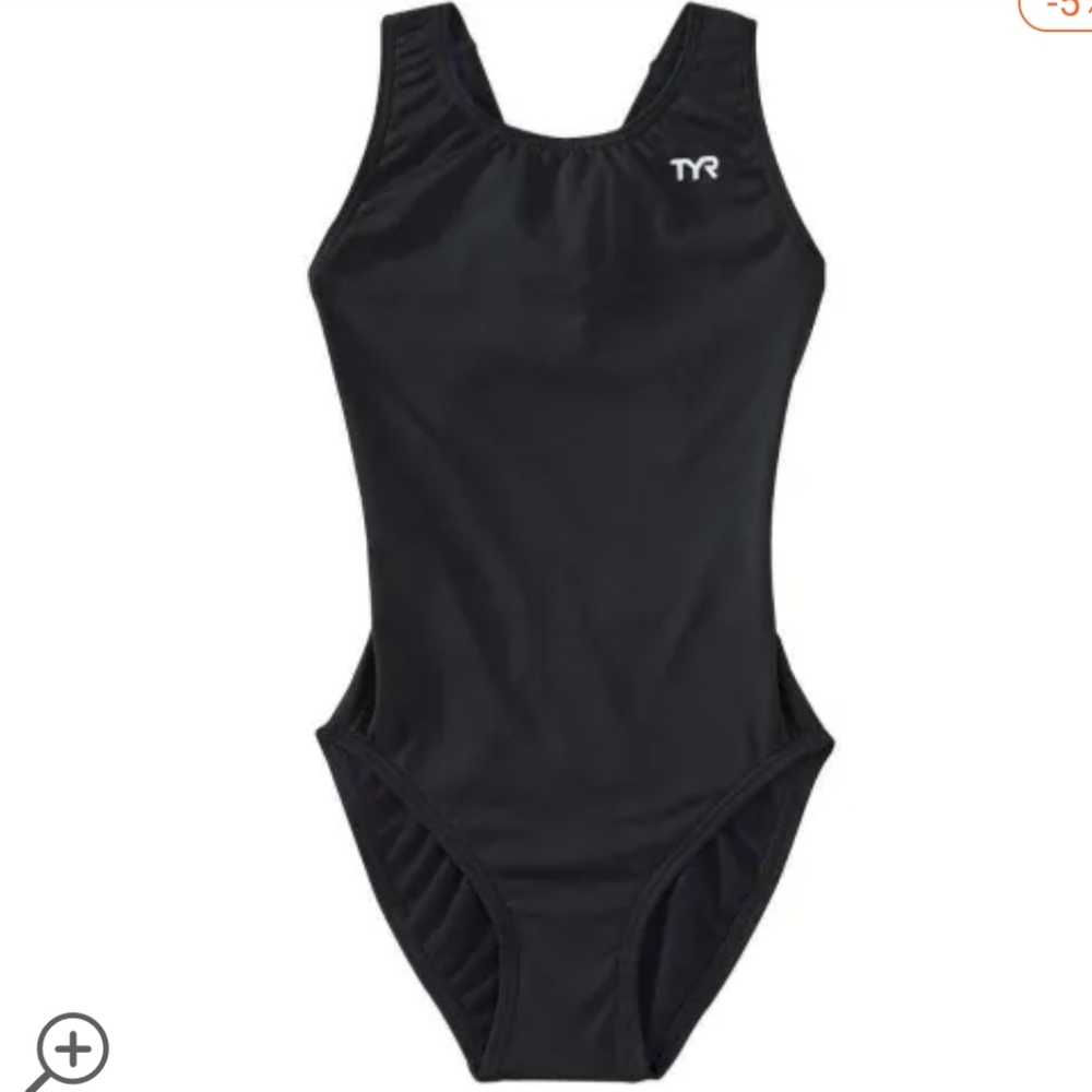 🆕TYR SPORT Durafast Elite Solid Maxfit-A Swimsuit Womens Size 38 -Black UPF 50+